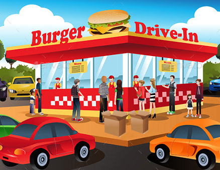 Chaîne de fast food carton